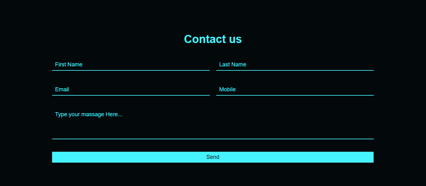 Css Contact Form